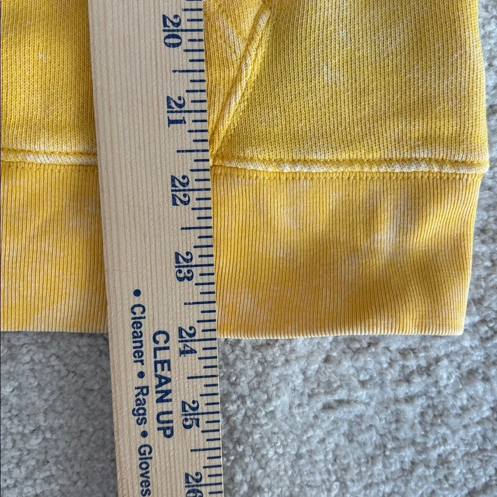 Polo Ralph Lauren Distressed Yellow Big Pony‎ Logo Full Zip Hoodie Boys Large